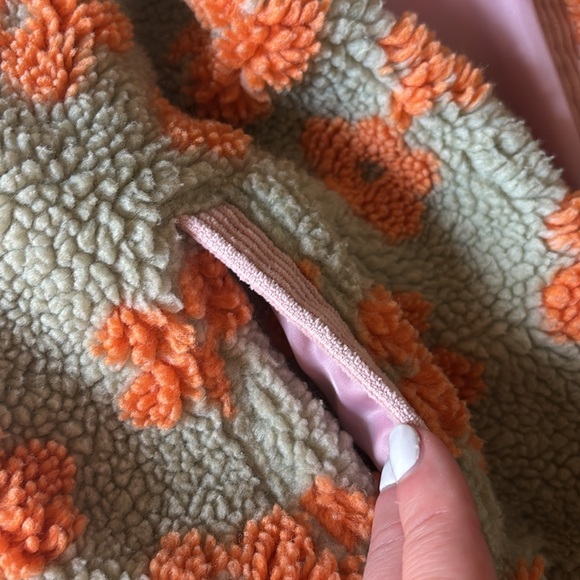 Nora Madison Girls flower Fleece Jacket 6-7 Y - Picture 6 of 11